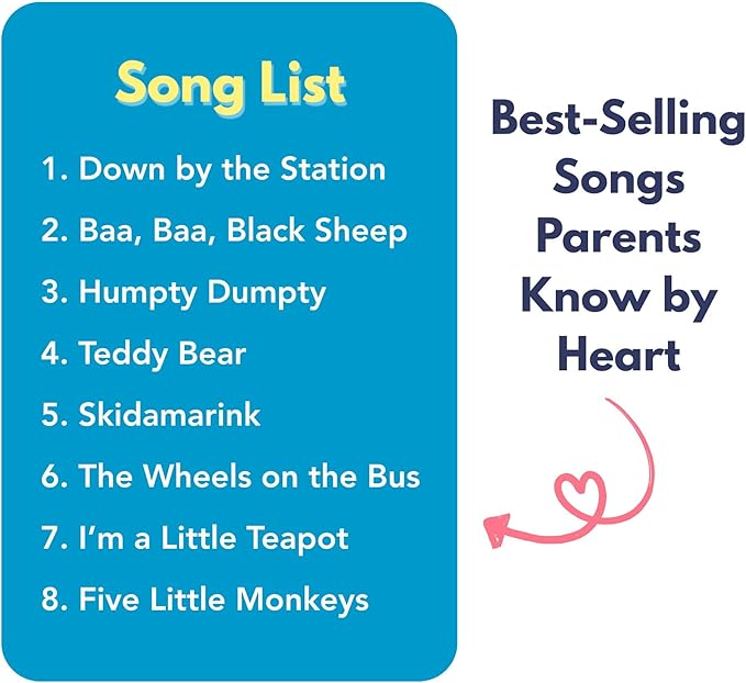 Children's Songs, Press and Play Song Book Nursery Rhymes, Button and Sound Module, Classic Nursery Rhymes and Children's Music