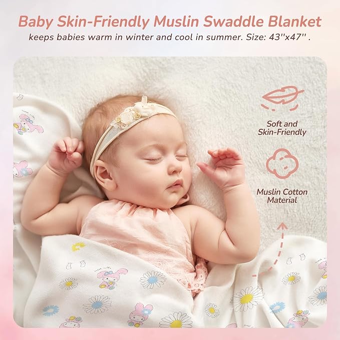 10 PCS Baby Gift Set for Girls, Newborn Essentials Stuff Baby Girl Gifts, Baby Girl Gift Basket, Gender Reveal Gifts Basket with Rattle Swaddle Blanket