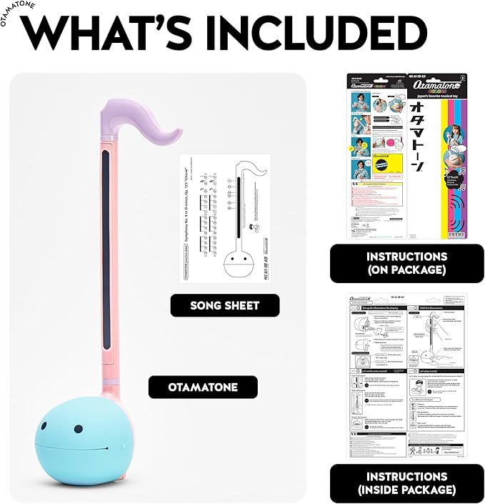 Otamatone Japanese Electronic Musical Instrument Portable Music Synthesizer from Japan by Maywa Denki Educational Fun Gift for Children, Teens & Adults - Black Blue Unicorn Set