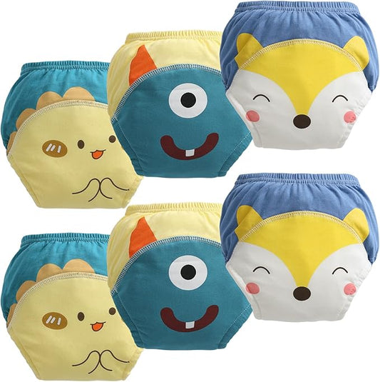 Toddler Potty Training Underwear for Kids, Cotton Reusable Waterproof Potty Training Pants Size 2t,3t,4t,5t,6t