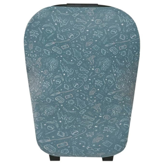 Copper Pearl Multi-Use Cover: Car Seat Covers, Nursing Cover, and Stroller Cover for Sun - Stretchy Fabric, All-Season Use, Stylish Designs, Easy Access for Moms - Hogwarts™
