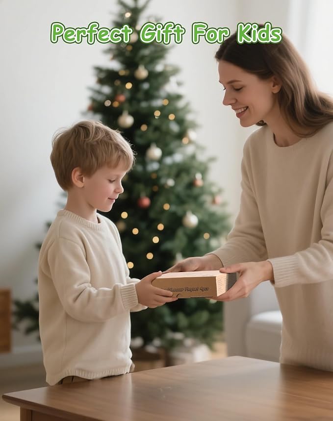 SainSmart Jr. Wooden Snap Together Building Toy, 4 Pcs Dinosaur Take Apart Toys, Montessori Toys for Toddler Developmental Learning - Ideal Gift for Boys and Girls