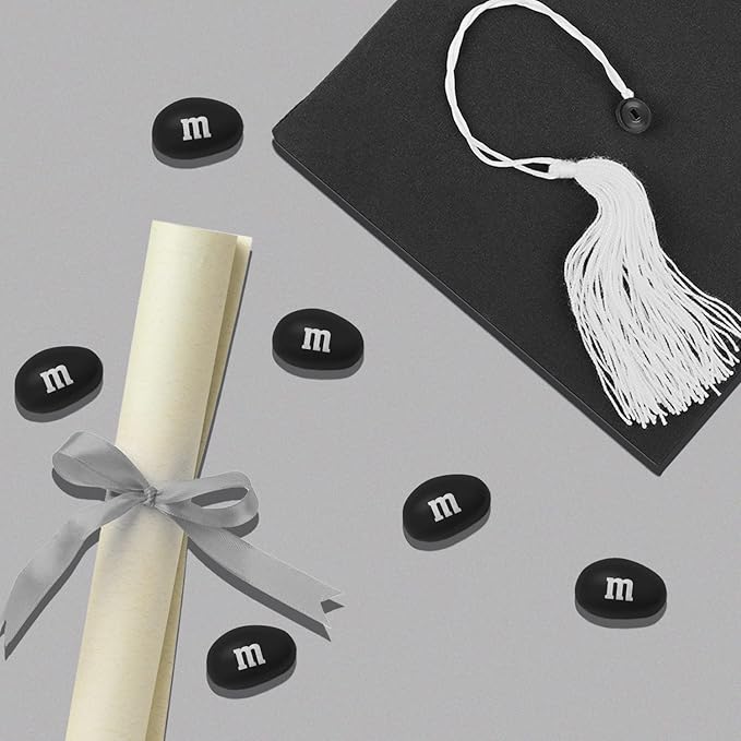 M&M’S Peanut Black Chocolate Candy - 2lbs of Bulk Candy in Resealable Pack for Easter, Candy Buffet, Birthday Parties, Theme Meetings, Candy Bar, Sweet Stuff for DIY Party Favors or Edible Decoration