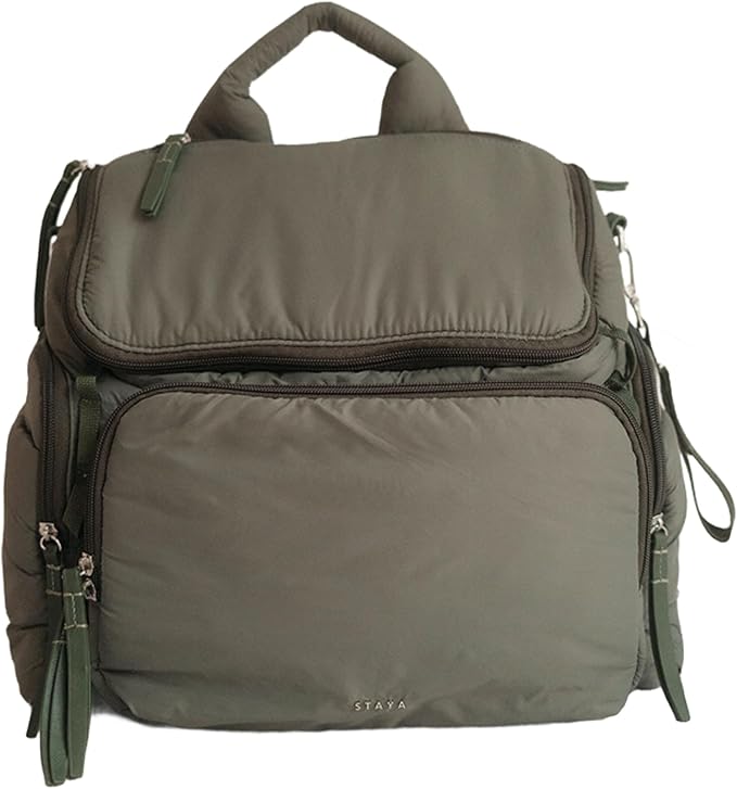 Staya- Cloud Diaper Bag (Sage, Medium)