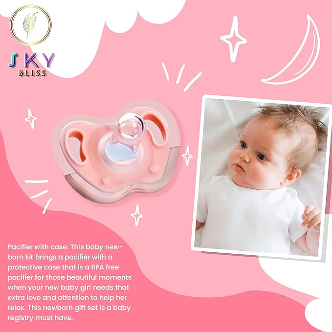 Baby Shower Gift Set, Baby Grooming kit, Baby Clothes, Baby Rattle, Baby Blanket, Swaddle, Pacifier, Gifts for New Baby Girl, Newborn Essentials, Baby Gift Set (Ultimate 24 PC)