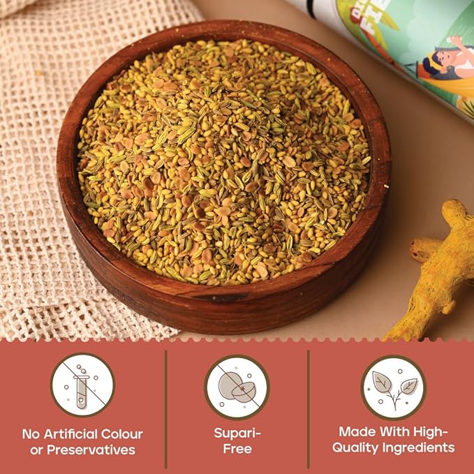 Joyspoon Digestive Fiesta Mukhwas Mouth Fresheners | Sugar-Free Digestive Mouth Freshener | Supari-Free After-Meal Snack | No Artificial Colors or Preservatives | Healthy Mukhwaas| 200g