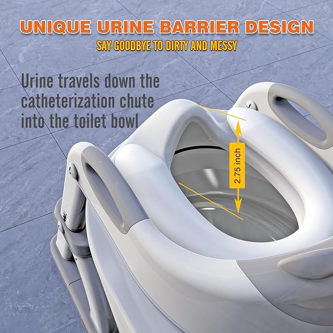 Potty Training Seat, SKYROKU Upgrade Toddler Toilet Seat for Kids Boys Girls, 2 in 1 Potty Training Toilet, Splash Guard Anti-Slip Pad Step Stool,New Sector-Shape Stabilized Base (Grey)