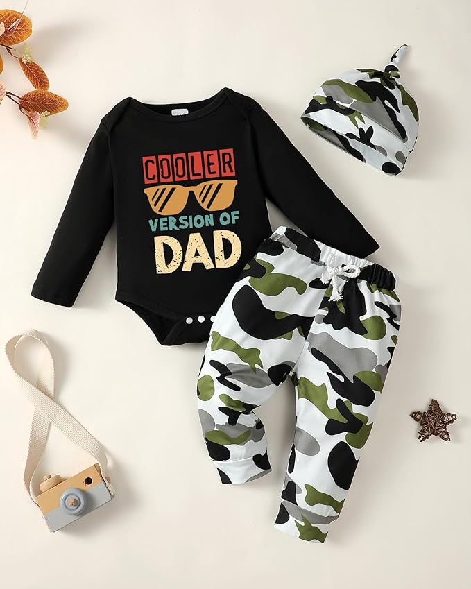 NZRVAWS Newborn Baby Boy Clothes Outfits Letter Prined Romper Pants Set Infant Baby Boy Clothing 0 3 6 9 12 18 Months