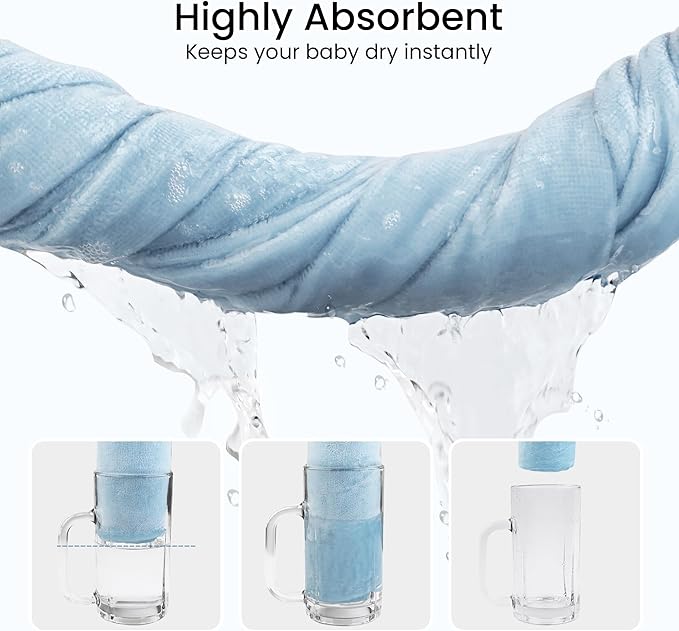 Mooreeke 2 Pack Baby Towels - 100% Cotton Baby Hooded Towels - Soft Baby Bath Towels with Hood for Newborn - Comfort Towels for Baby Girls and Boys - Animal Shaped Design (Elephants)