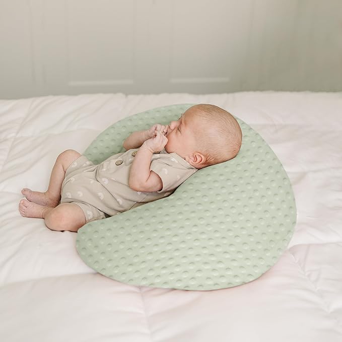 Konssy 2 Pack Nursing Pillow Covers, Soft and Comfortable Nursing Cover for Breastfeeding Pillows, Pillow Slipcover for Baby Girls Boys Newborn(Green, Woodland)