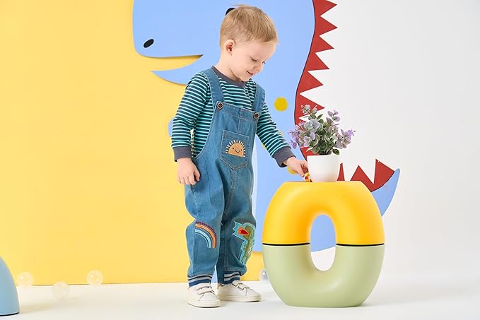 Cute Baby Boy Clothes Suit Toddler Boys' Striped long Sleeve T-Shirt+Denim Overalls Jumpsuit Pants Outfits Sets