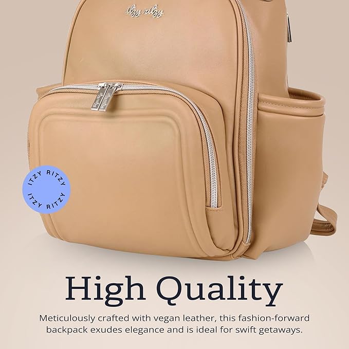 Itzy Ritzy Unisex Baby Mini Diaper Bag, Chai-Plus