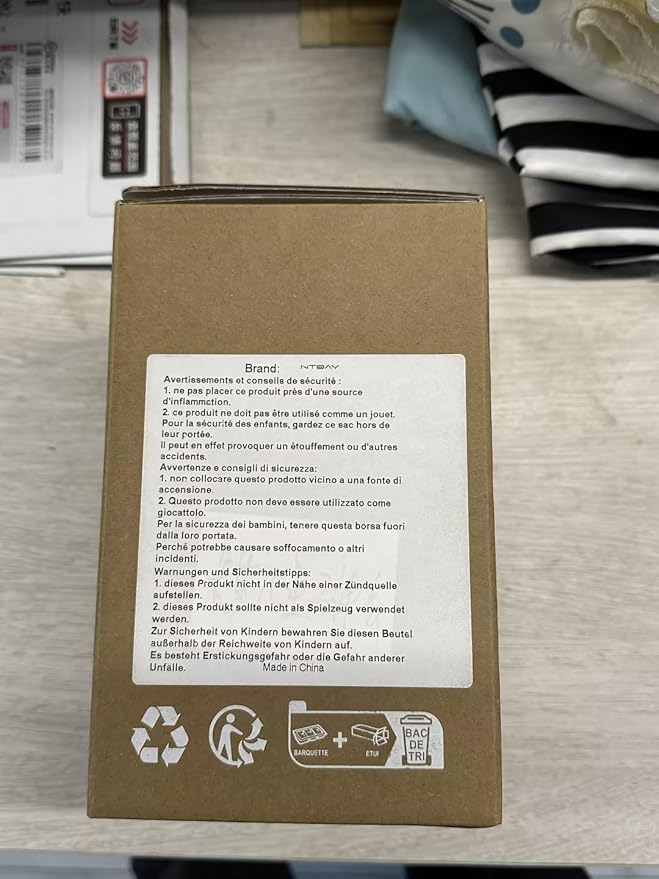 NTBAY 3 Layer Toddler Blanket, Muslin Cotton Jacquard Bed Blankets, Lightweight Thermal Baby Blanket, Super Soft and Warm Crib Blanket for All Seasons, Decoration Gift, 30"x40", Blue