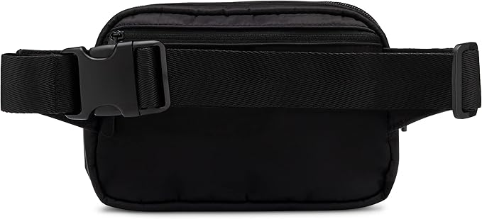 Parker Baby Diaper Belt Bag - Portable Fanny Pack Diaper Bag, Crossbody Bag for Moms - "Birch Belt Bag" - Black