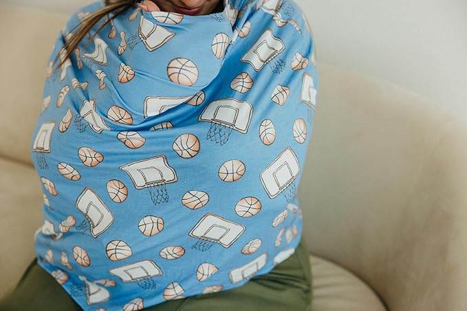 Copper Pearl Multi-Use Cover: Car Seat Covers, Nursing Cover, and Stroller Cover for Sun - Stretchy Fabric, All-Season Use, Stylish Designs, Easy Access for Moms - Dunk