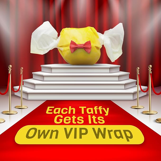 Snackathon Salt Water Taffy Assorted Mix – Epic 30-Flavor Variety, Bulk 4 LB Party Size, Soft & Chewy Gourmet Candy, Approx. 280+ Individually Wrapped Pieces