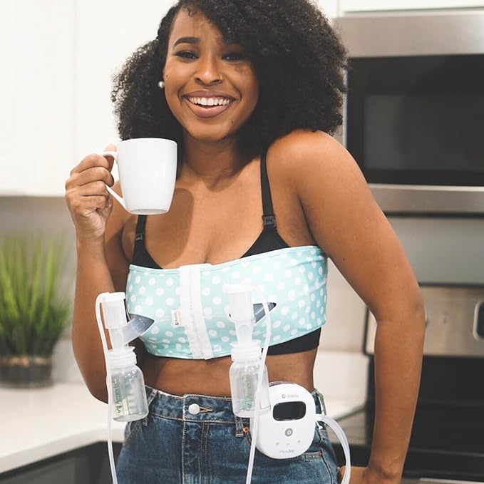Ameda MYA Joy Double Electric Breast Pump + Breast Pump Bag + Manual Breast Pump & Cool’N Carry™ Milk Storage Bag | Portable Breast Pump Hands Free | Hospital Grade Breast Pump | Ameda Pump Parts
