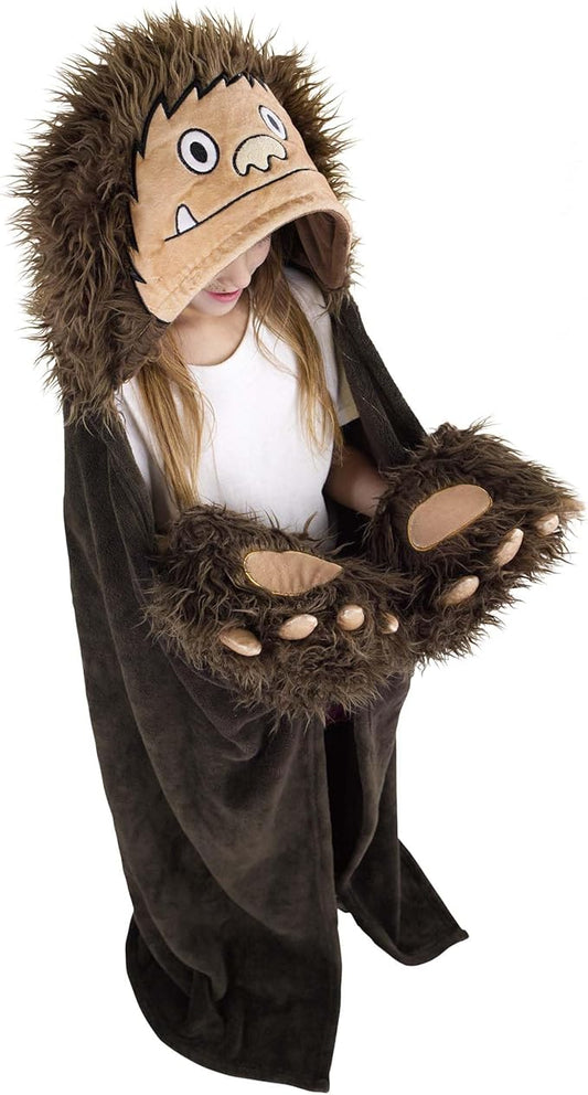 Lazy One Wearable Hooded Blanket for Kids, Animal Hooded Blanket (Bigfoot)