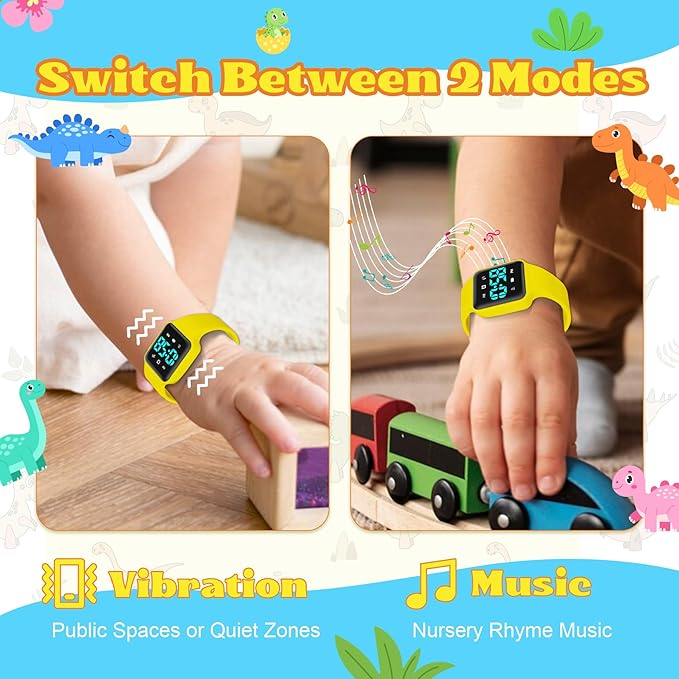 Toddler Potty Training Set – Potty Training Watch with Musical/Vibration Countdown Alerts, Fun Board Book, Progress Chart & Reward Stickers – Interactive Potty Training Kit for Kids Ages 2-6