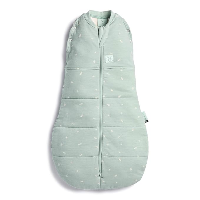 ergoPouch Cocoon Swaddle Sack 2.5 TOG - Baby Sleep Sack, Gentle Snug Fit Helps Calm Startle Reflex, Ideal for Arms In/Out Sleeping, Soft Breathable Fabric for Better Sleep (0 Months, Sage)