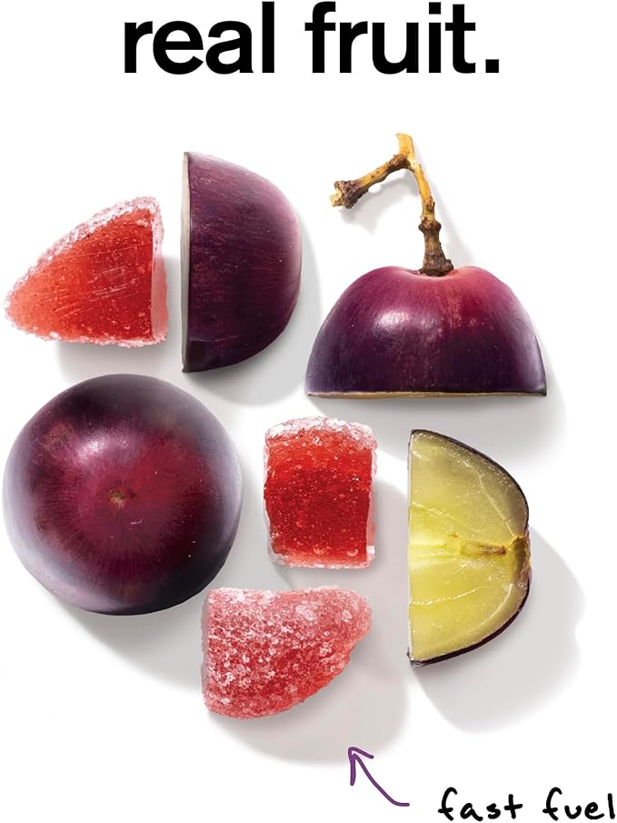 Skratch Labs Energy Chews | Gummies for Running, Cycling, and Sports Performance | Gel Alternative | Grape (10 Pack) | Gluten Free, Vegan