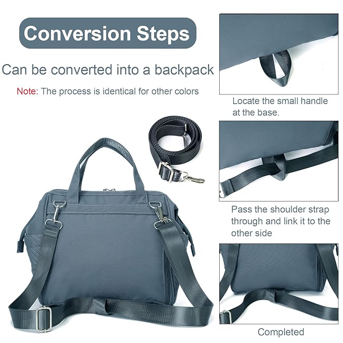 Small Diaper Bag Backpack Mini Diaper Bag Tote, Waterproof Multi-Function Stylish Mini Maternity Bags Travel Backpacks with Insulated Pockets, Dark Gray