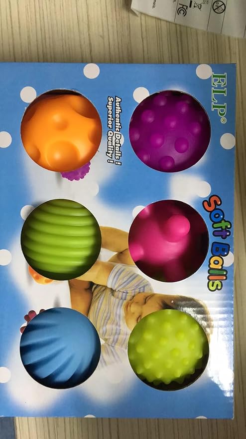 Sensory Balls for Baby Sensory Baby Toys 6 to 12 Months for Toddlers 1-3, Bright Color Textured Multi Soft Ball Gift Sets, Montessori Toys for Babies 6-12 Months Infant Toys (6 Pack)