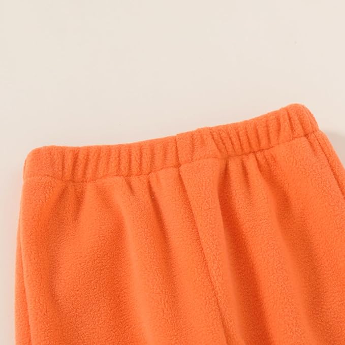 YOUNGER TREE Toddler Boy Girl Clothes Fleece Fall Winter Outfit Baby Long Sleeve Button Sweatshirt and Pants Sweatsuits Set