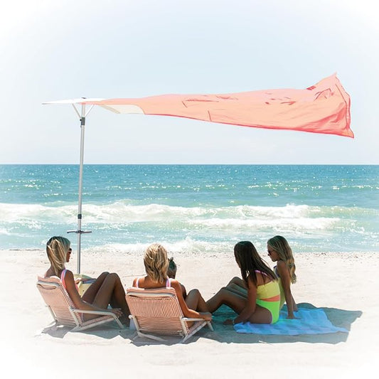 Solbello® Shade - The ultimate Wind-Driven® beach umbrella. Effortless to set up, lightweight, won't blow down the beach, UPF 50+ sun protection
