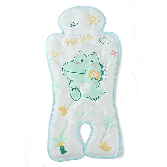 HRPR Car Seat Cooling Pad for Babies & Toddlers | Non Toxic, Soft, Breathable Cooling Mat for Car Seats, Strollers, Cribs | Lightweight, Foldable, Easy Clean Toddler & Infant Cooling Pad (Dinosaur)