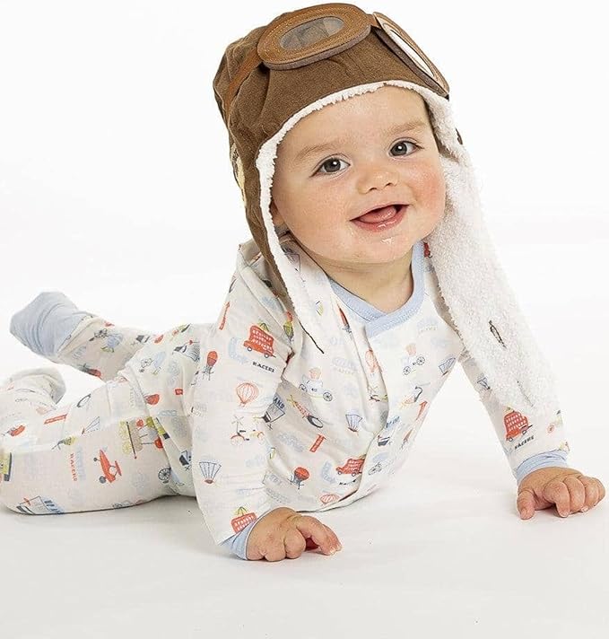 Magnetic Me Boys Modal Magnetic Baby Footie Pajamas | Silky Soft Modal Fabric | Baby Sleepers Available in Sizes PRE - 24M