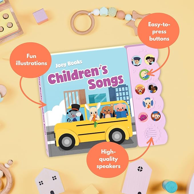 Children's Songs, Press and Play Song Book Nursery Rhymes, Button and Sound Module, Classic Nursery Rhymes and Children's Music