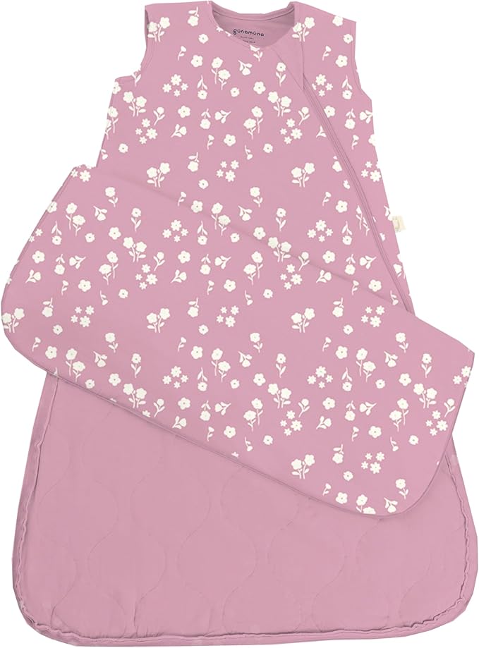 GUNAMUNA günamüna Unisex Baby, Toddler Wearable Blanket, Sleeping Bag Bamboo Rayon, Sleep Sack with Diaper Zipper, 1.0 TOG