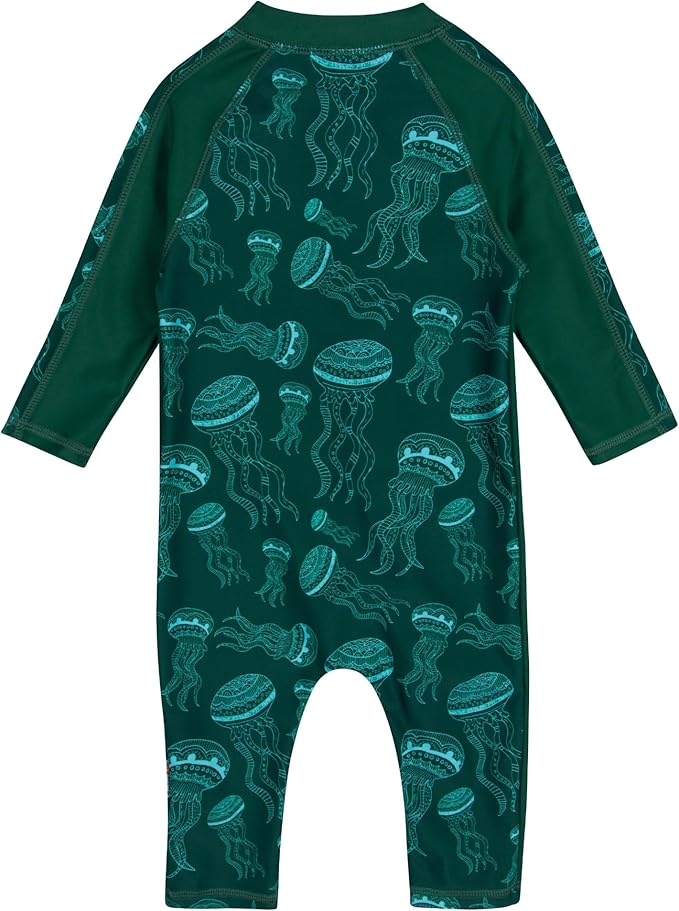 SwimZip Boys' Long-Sleeve UPF 50+ Swimsuit for Baby, Toddler, & Little Boys