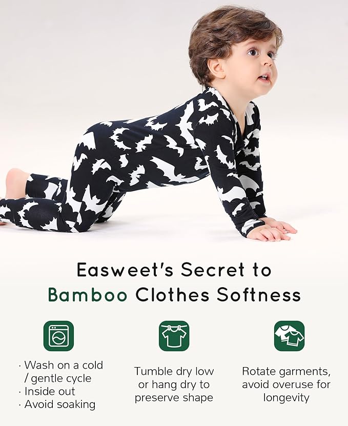Footless Pajamas Baby Boy Girls, Viscose from Bamboo Baby Pajamas, Two Way Zipper Sleepers, Newborn Pjs