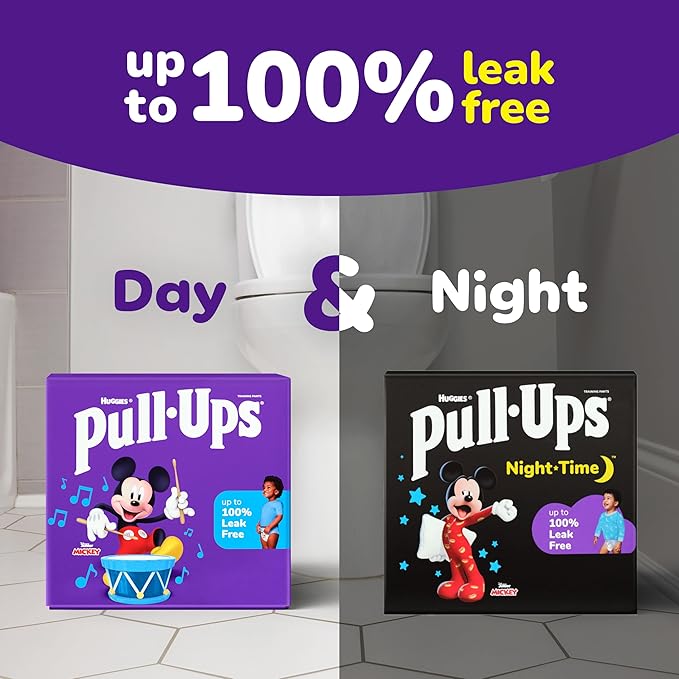 Pull-Ups Boys' Potty Training Pants, Size 3T-4T Training Underwear (32-40 lbs), 66 Count