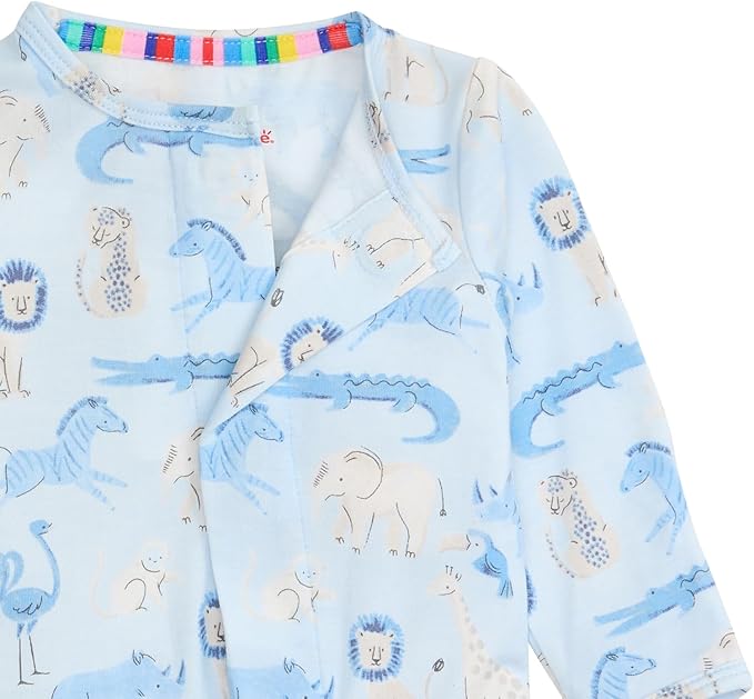 Magnetic Me Boys Modal Magnetic Baby Footie Pajamas | Silky Soft Modal Fabric | Baby Sleepers Available in Sizes PRE - 24M