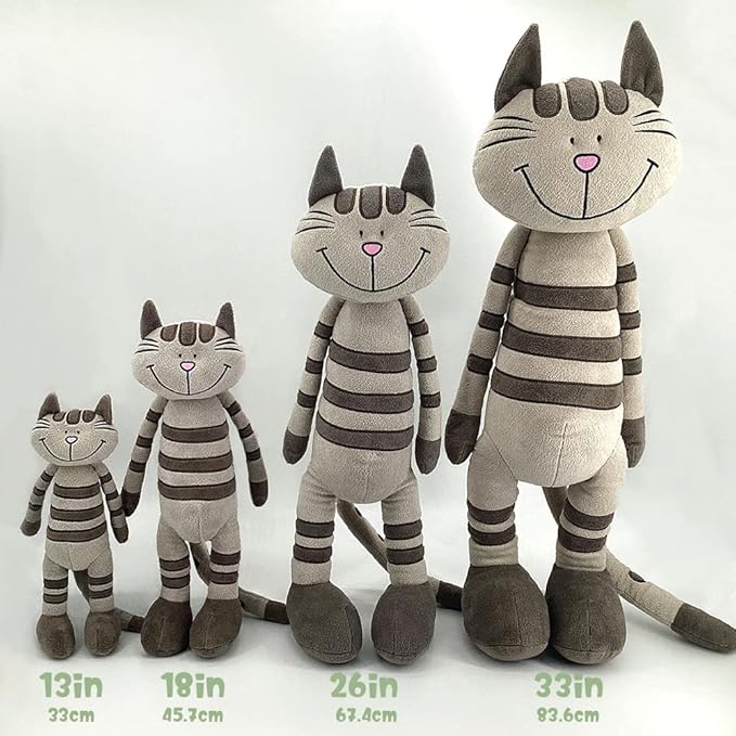 13" Huggable Standing Cat Stuffed Animals Plush Toy,Stuffed Cat Plush Toys for Girls,Cat Toys for Kids,Great Gift for Children,Birthday,Baby Shower,Christmas,Machine Washable