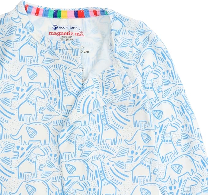 Magnetic Me Boys Modal Magnetic Baby Footie Pajamas | Silky Soft Modal Fabric | Baby Sleepers Available in Sizes PRE - 24M