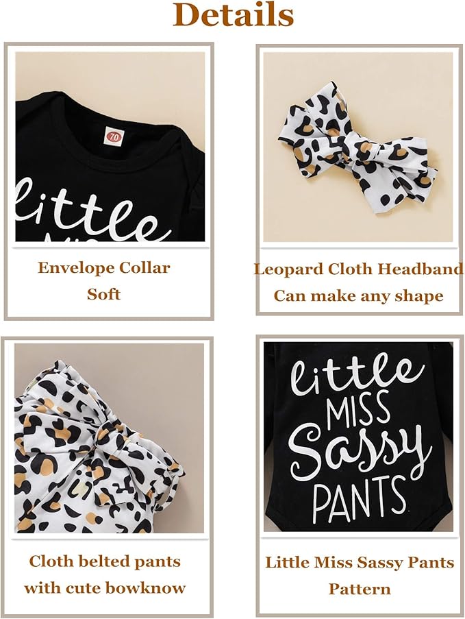 Infant Baby Girl Clothes Newborn Girl Outfit Long Sleeve Romper Pants Set Cute Baby Clothes for Girls Fall/Winter