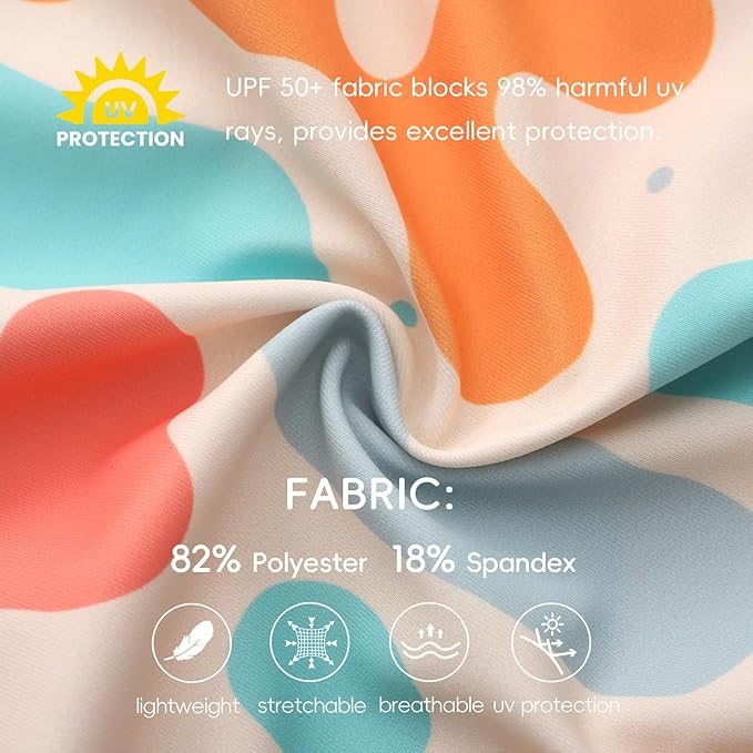 Baby Swimsuit UPF 50+ Sun Protection One Piece Zipper Beach Swimwear for Little Boys Girls Toddler