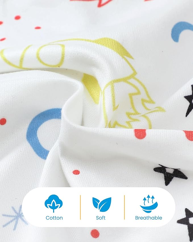 NZRVAWS Newborn Baby Boy Girl Clothes Unisex Infant Romper Pants Set Hat 4-Pack Outfits 0-12 Months 16 Pieces Toddler