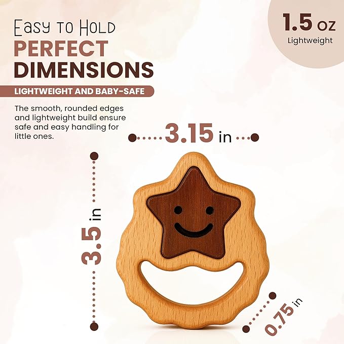 Wooden Toy for 6โ12 Month Old Baby | Montessori Rattle | Toys for Baby Boy & Girl