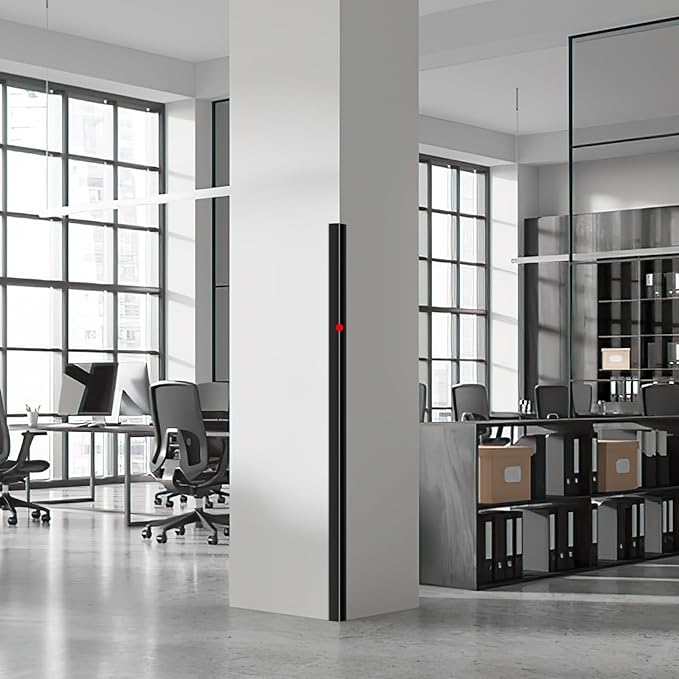 2PCS Wall Corner Protectors Guards - Self Adhesive Corner Protector & Corner Guards for Walls Edge Protection, Easy to Apply - No Tools Needed(Black, 39.37"x1.18")