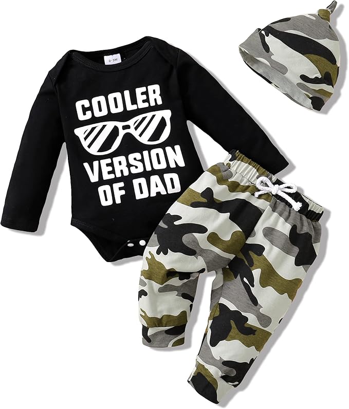 NZRVAWS Newborn Baby Boy Clothes Outfits Letter Prined Romper Pants Set Infant Baby Boy Clothing 0 3 6 9 12 18 Months