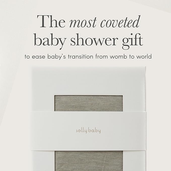 Solly Baby Wrap, Buttery-Soft Baby Carrier Newborn to Toddler 8-25 Lbs., Lightweight & Hands-Free Infant Sling Wrap, Breathable Summer Carrier, Baby Wearing & Postpartum Essential, New Mom Gift, Black