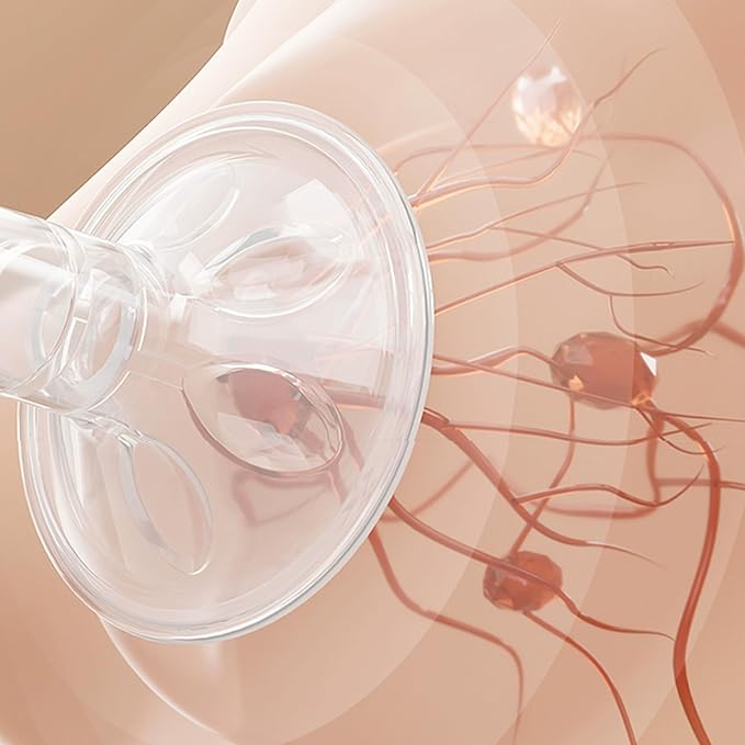 YOHKOH Manual Breast Pump with Silicone Cushion - Ultra Comfort & Quiet, BPA Free, 180ml (6oz) Milk Collector, Portable Breast Milk Catcher Baby Feeding Pumps