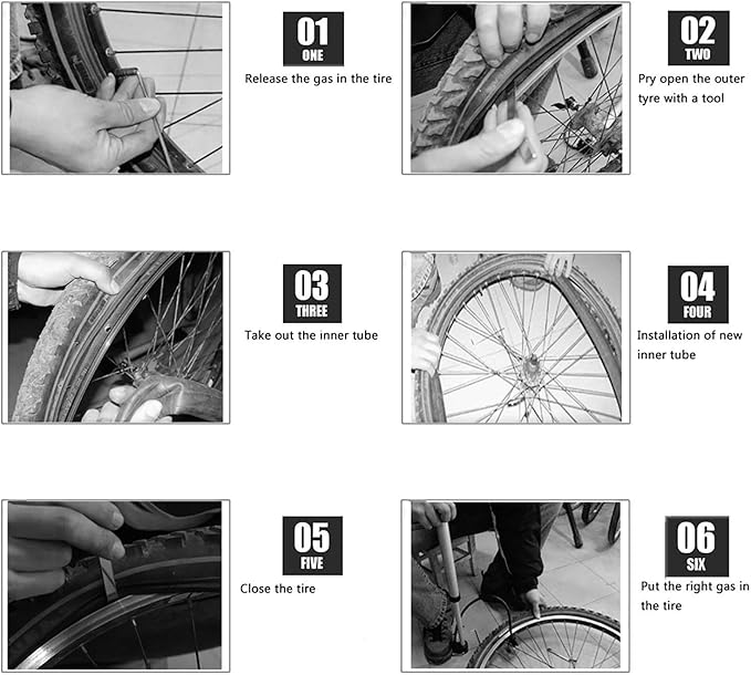 16" Back and 12.5" (2+1) Front Wheel Replacement Inner Tubes and Tires | Compatible with BoB Stroller Tire Revolution SE/Pro/Flex/SU/Ironman - Made from BPA/Latex Free Premium Quality Butyl Rubber