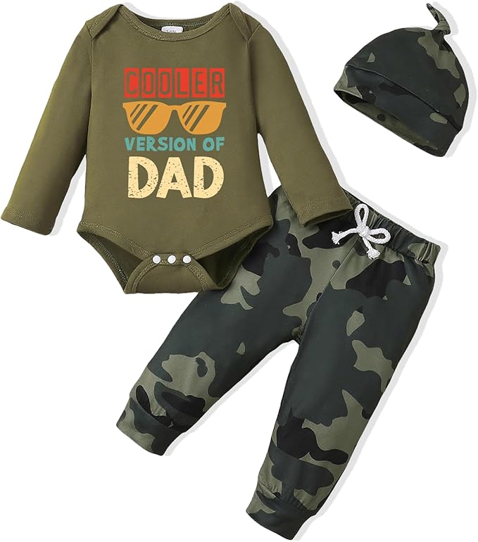 NZRVAWS Newborn Baby Boy Clothes Outfits Letter Prined Romper Pants Set Infant Baby Boy Clothing 0 3 6 9 12 18 Months