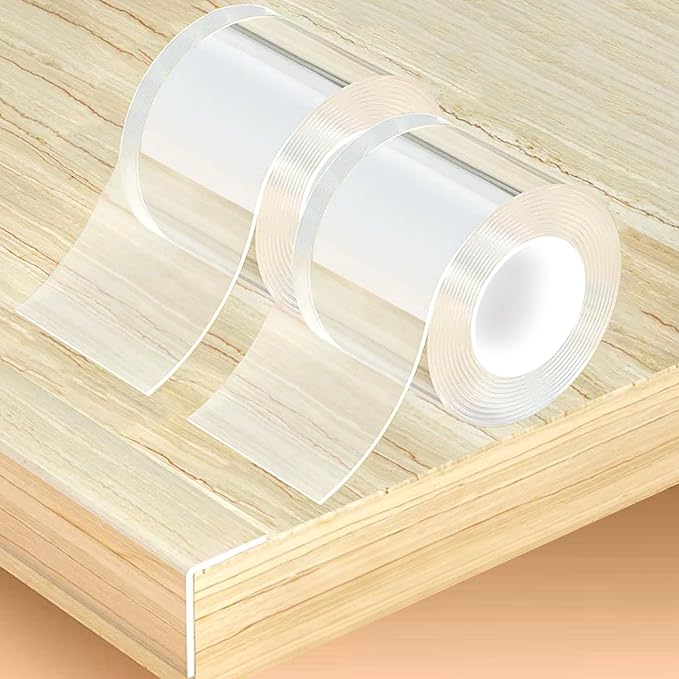 2 Rolls Clear Soft Corner Protectors for Furniture Strip,Sharp Edge & Table Bumper,Window Edge,Wall Protector, Soft Corner Guards Safe for Proof,Table Corner Protectors in Family,2.56 in x 13.12 FT